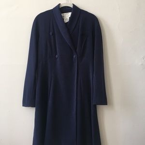 Vintage Coat Dress, Navy Blue